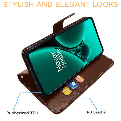 Pikkme OnePlus Nord CE 3 5G brown & coffee mobile flip cover – photo 5