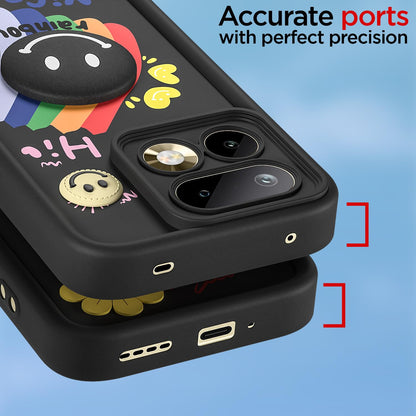 Black Smile Rainbow mobile back cover for Realme 16 Pro 5G – Pikkme – photo 4