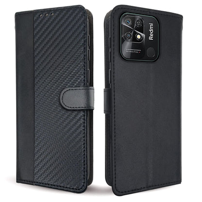 Pikkme Redmi 10/10 Power Wallet black flip case