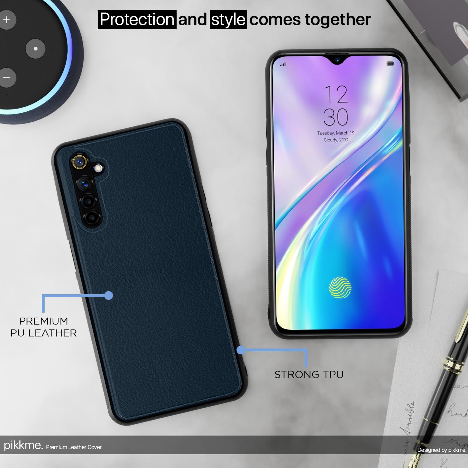 Pikkme Realme XT/X2 blue back cover – photo 5