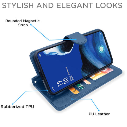 Blue Wallet flip case for Reno 2Z/2F – Pikkme – photo 6
