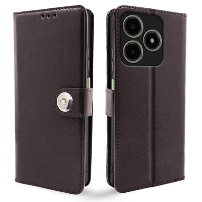 Pikkme coffee Button flip case for Realme C63 4G