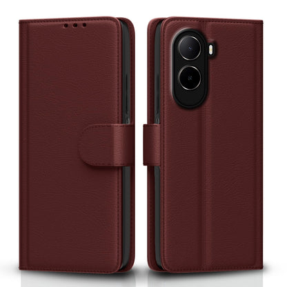 Brown wallet flip cover for Redmi A7 Pro/Poco C85x 5G/C81 – Pikkme