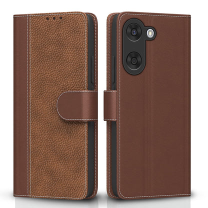Pikkme OnePlus Nord CE 5 5G Dual-tone Leather Finish Flip Cover (Tan)