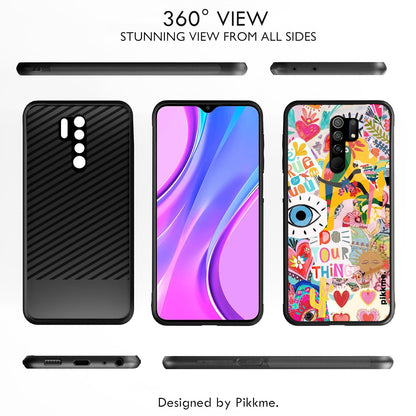 Pikkme Redmi 9 Prime Flower back cover – photo 2