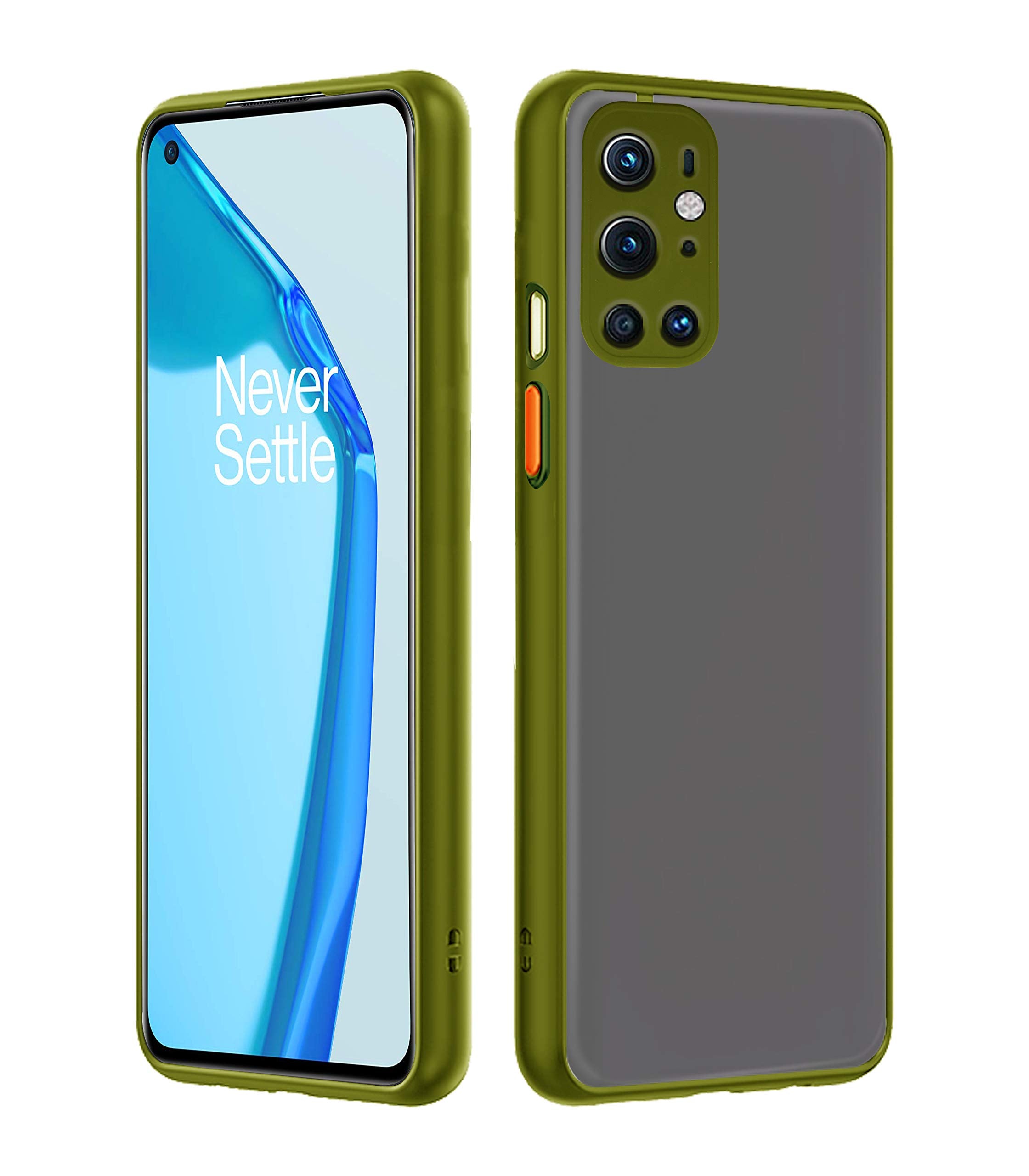 OnePlus 9 Pro Matte mobile back cover in green by Pikkme