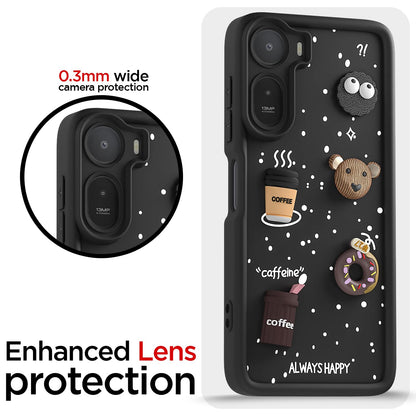 Black phone cover for Redmi A7 Pro/Poco C85x 5G/3D – Pikkme – photo 5