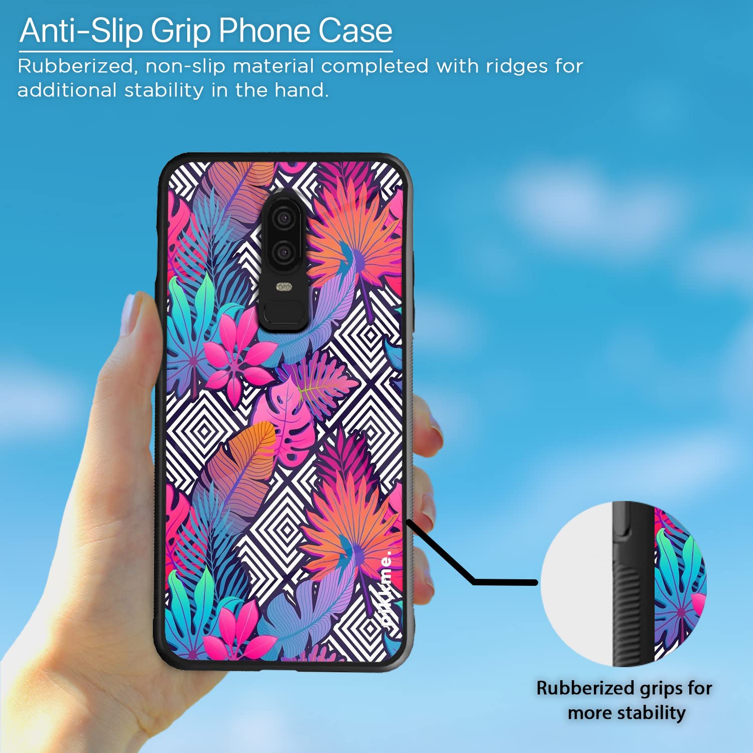 Pikkme Flower mobile back cover for OnePlus 6 – photo 5