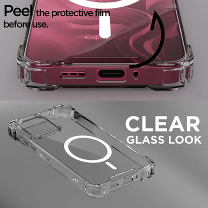 Oppo F31/F33 5G MagSafe mobile cover in transparent mag-safe by Pikkme – photo 3