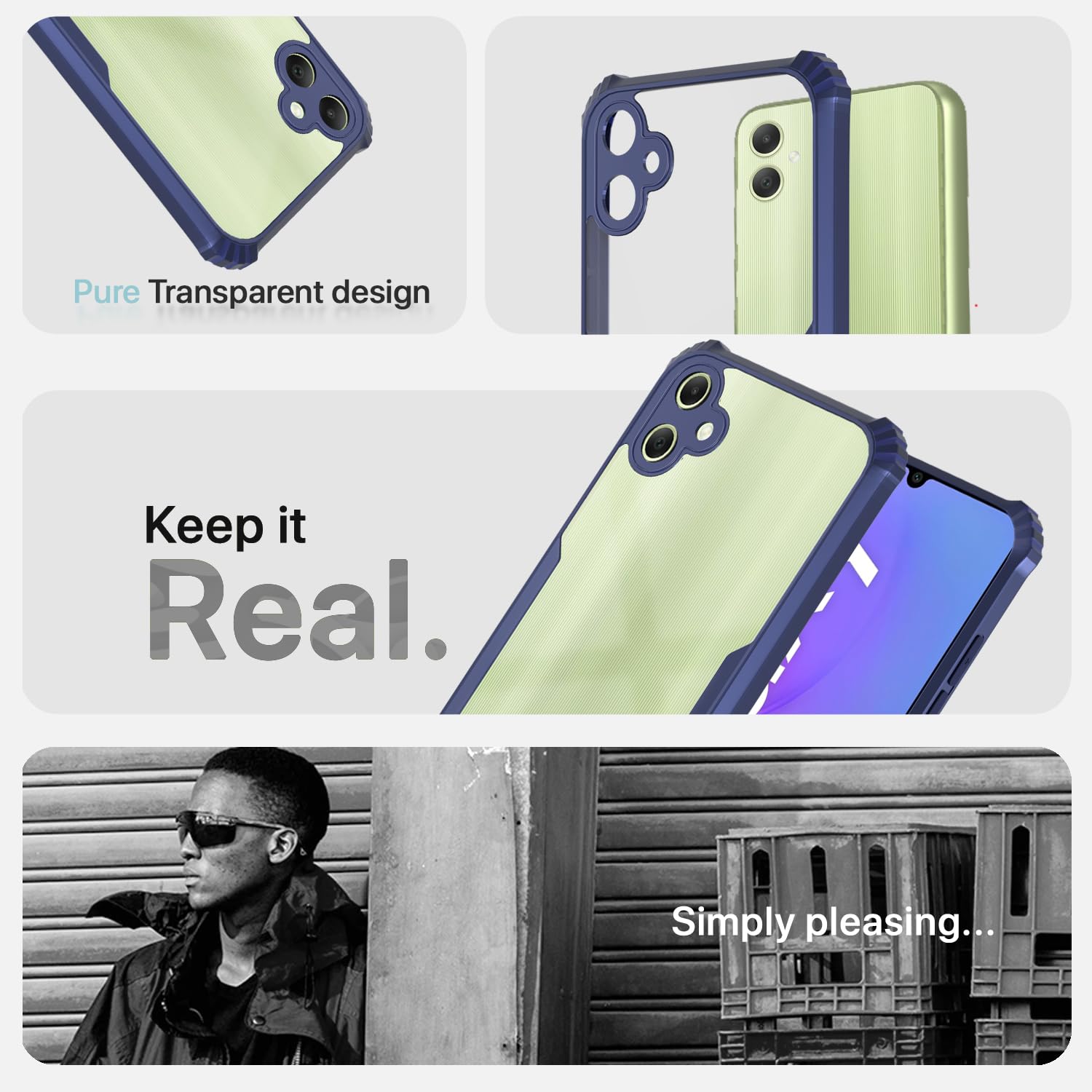 Blue Clear back cover for Samsung A05/M05/F05 – Pikkme – photo 4