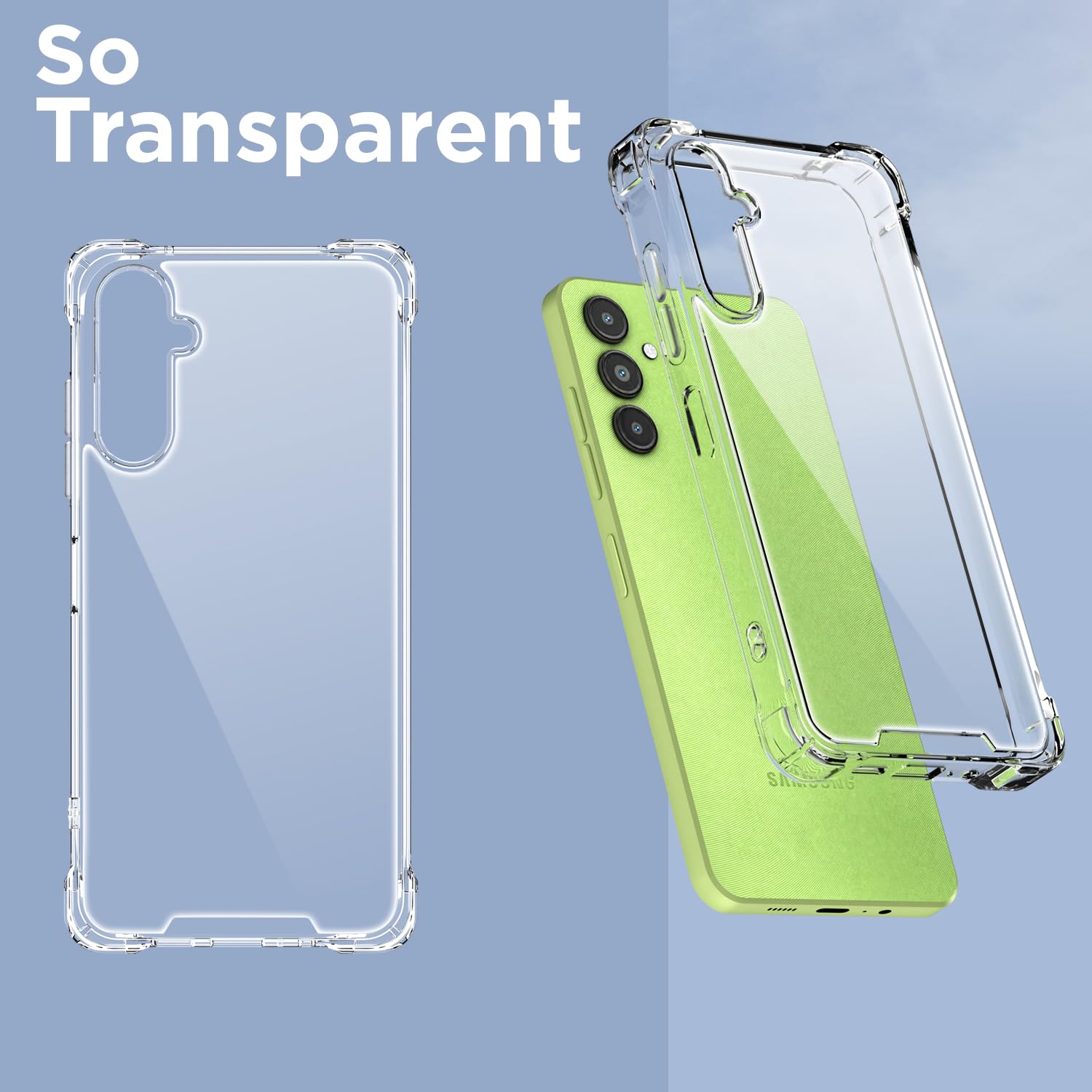 Transparent mobile back cover for Samsung A14 4G/A14 5G – Pikkme – photo 2