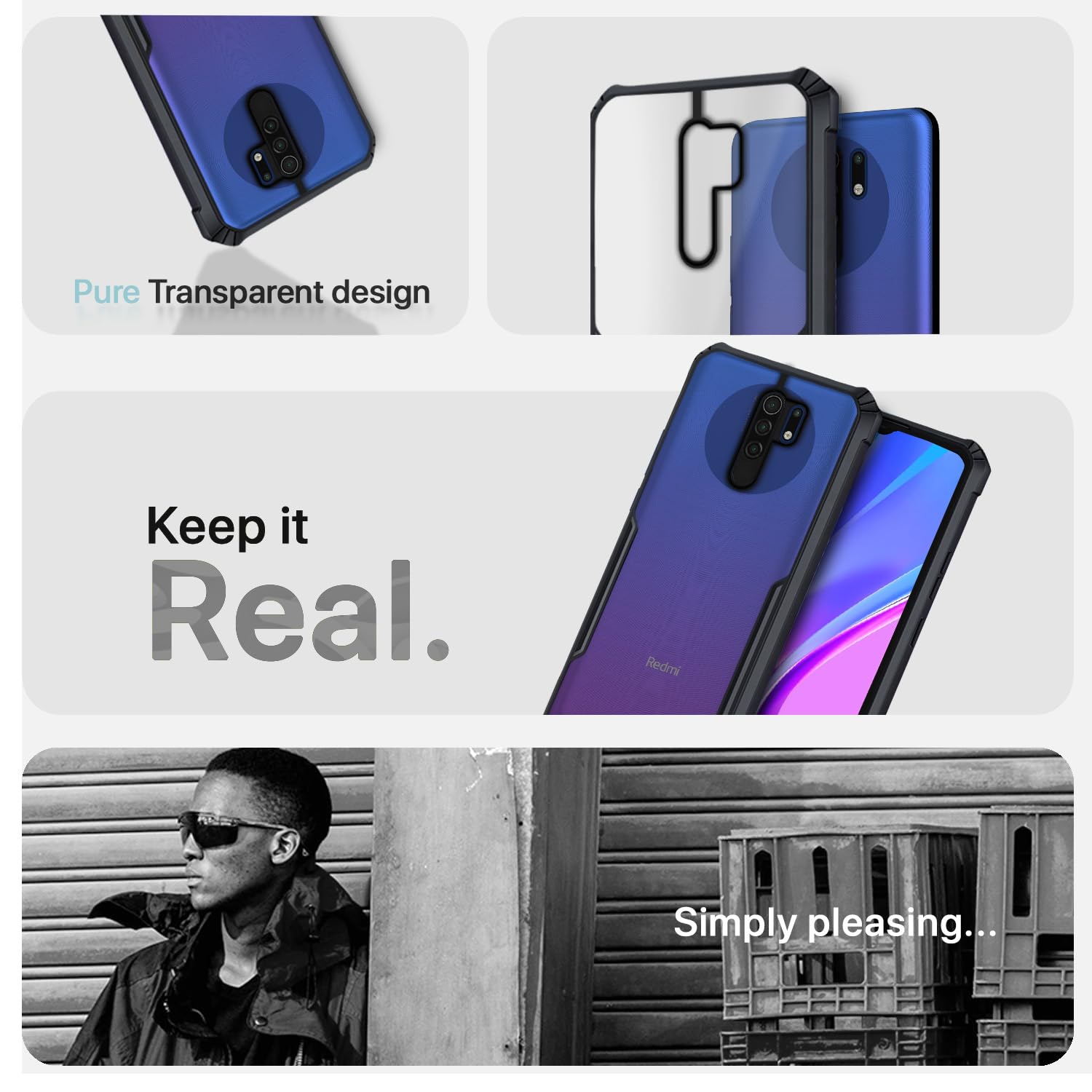 Pikkme black mobile cover for Redmi 9 Prime/Poco M2 – photo 4