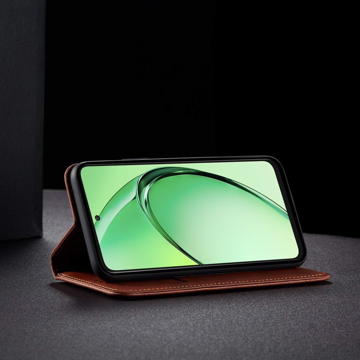 Pikkme Oppo K12x 5G Magnetic brown flip case – photo 5