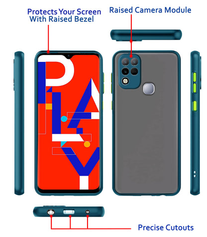 Infinix Hot 10s back cover in blue by Pikkme – photo 3