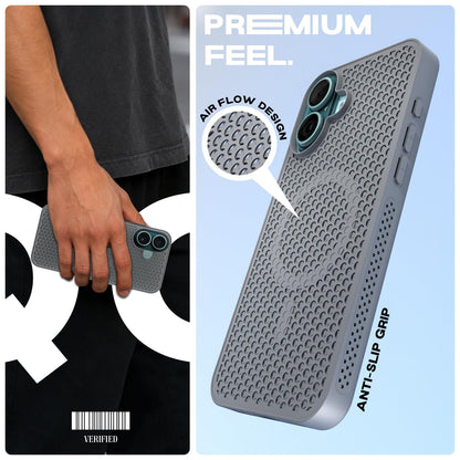 iPhone 16 MagSafe mobile back cover in grey by Pikkme – photo 2