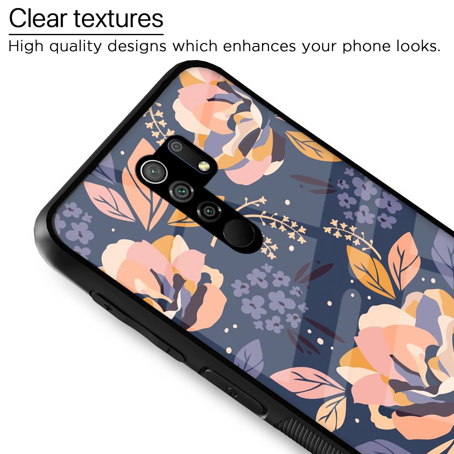 Redmi 9 Prime Flower back cover by Pikkme – photo 4