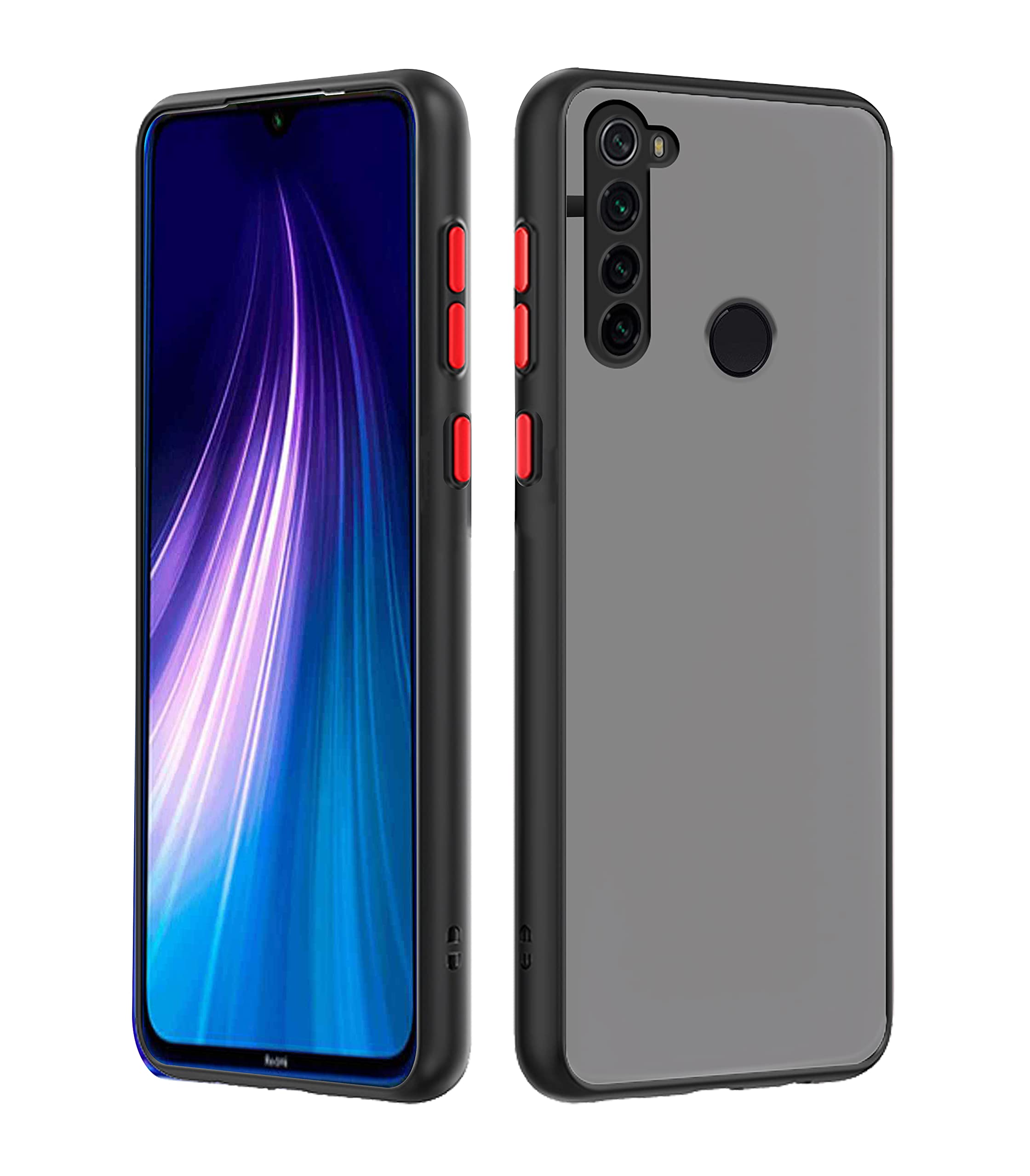 Black back cover for Redmi Note 8 – Pikkme