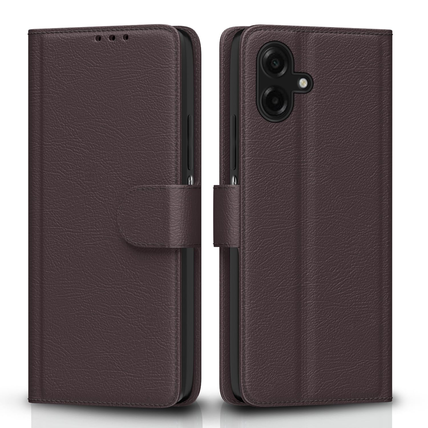 Samsung A06 Wallet flip case in coffee by Pikkme