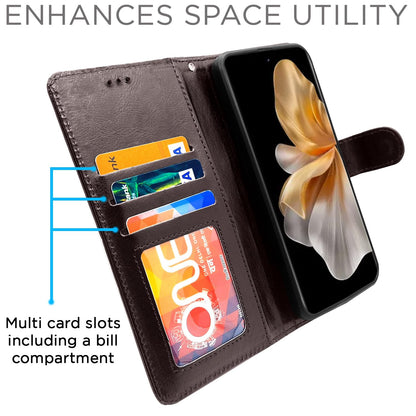 Vivo V30 Pro 5G Wallet flip case in coffee by Pikkme – photo 5
