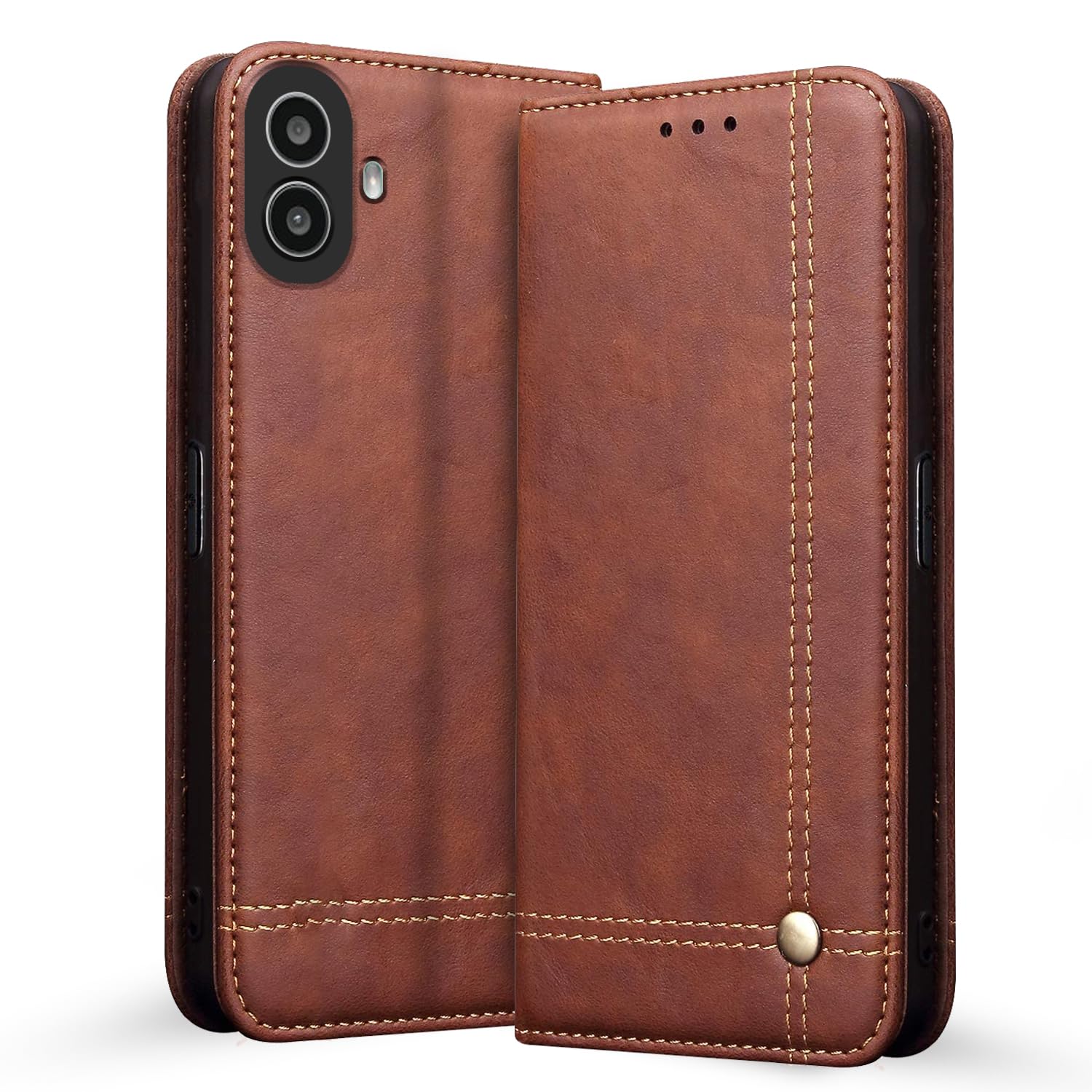 CMF Phone 1 Magnetic flip case in brown by Pikkme