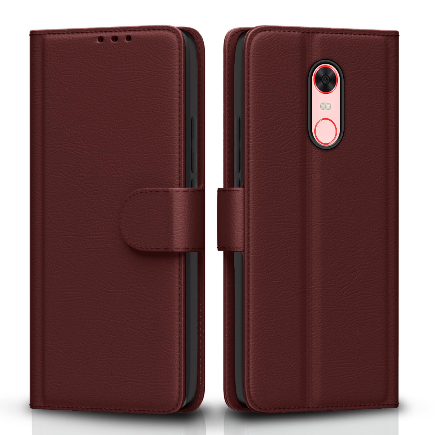 Pikkme Redmi Note 5 Wallet brown mobile flip cover