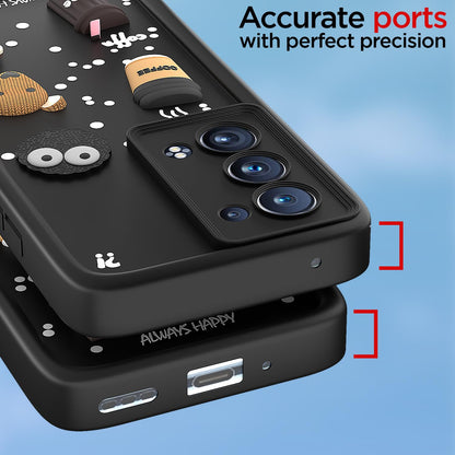 Black Silicone mobile back cover for Oppo Reno 6 Pro Plus 5G/3D – Pikkme – photo 4