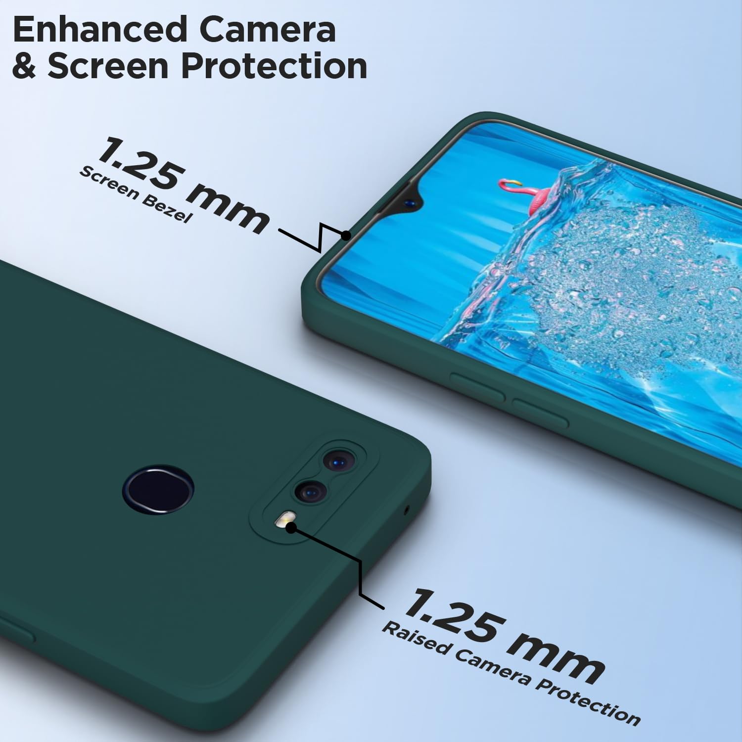 Pikkme Oppo F9 Pro/Realme 2 Pro/Realme U1 Liquid Silicone green back cover – photo 6