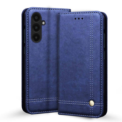 Samsung A35 5G Magnetic flip case in blue by Pikkme