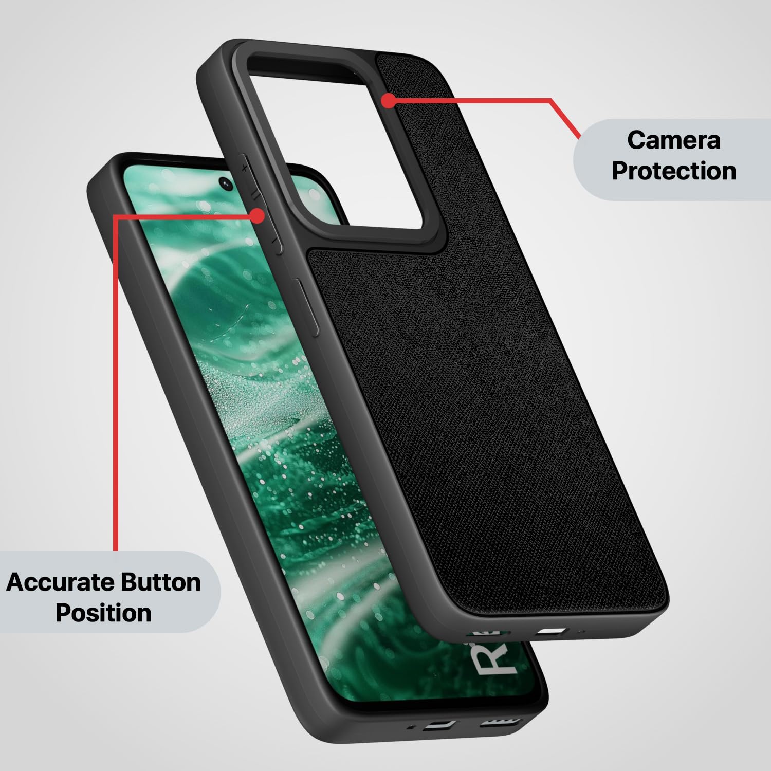 Pikkme Redmi 13 5G / Poco M6 Plus 5G Indian Leather Back Cover (Black)