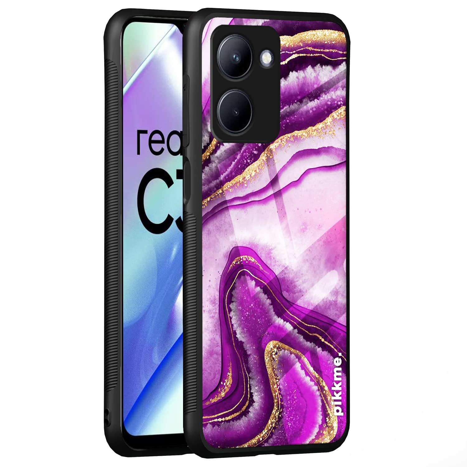 Realme C33 Hybrid mobile back cover by Pikkme