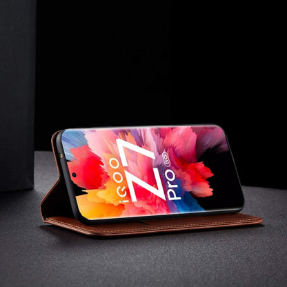 Brown Magnetic flip cover for iQOO Z7 Pro 5G – Pikkme – photo 5