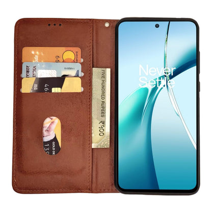 Pikkme OnePlus Nord CE 4 Lite 5G Magnetic brown mobile flip cover – photo 3