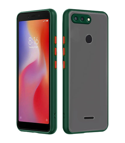 Pikkme Redmi 6 green mobile back cover