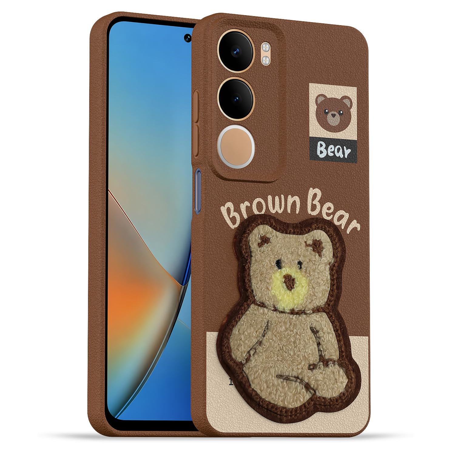 Pikkme Vivo Y19s/Y29 5G brown phone cover