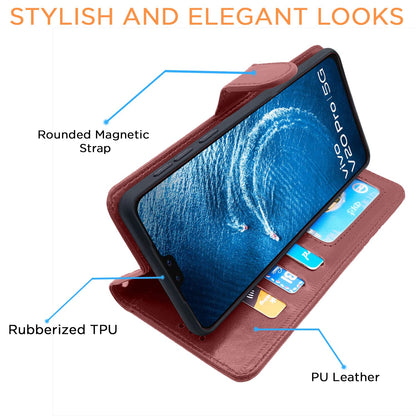 Pikkme brown flip case for Vivo V20 Pro – photo 5