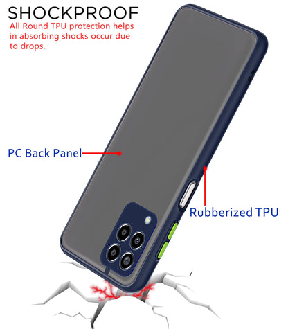 Blue Hybrid mobile back cover for Samsung M33 5G – Pikkme – photo 4