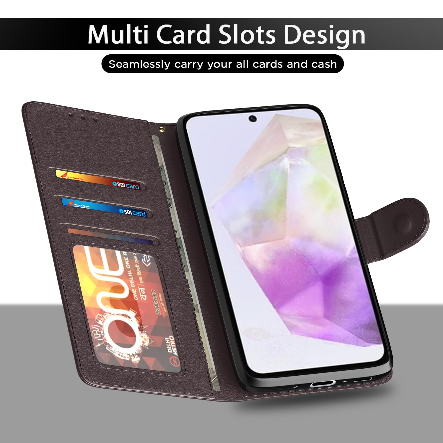 Pikkme coffee Wallet flip case for Samsung A56 5G – photo 5