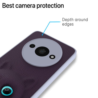 Pikkme Redmi A3 Kitty Back Cover (Purple)