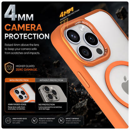 Orange mag-safe phone cover for iPhone 15 Pro Max – Pikkme – photo 4