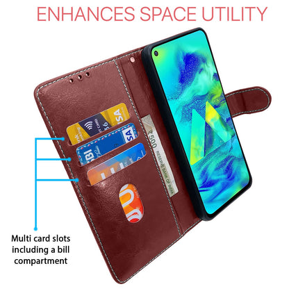 Samsung M40 Magnetic flip cover in brown & coffee by Pikkme – photo 3