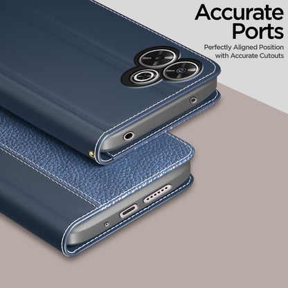 Pikkme Redmi 13/Poco M6 Plus 5G blue wallet flip cover – photo 2