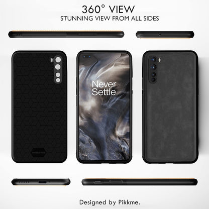 Pikkme OnePlus Nord (2020) Leather grey phone cover – photo 3