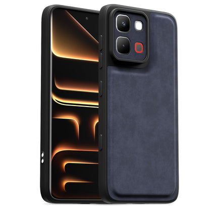Blue Leather mobile back cover for Infinix Note Edge 5G – Pikkme