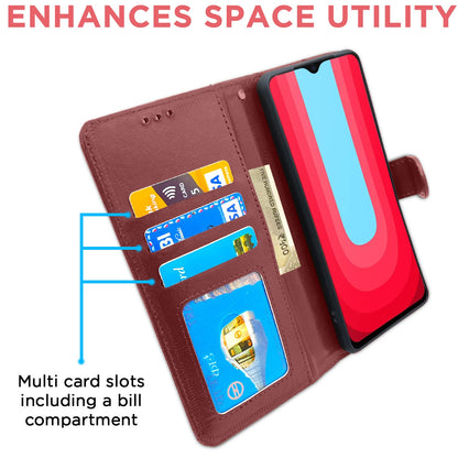 Pikkme Vivo U20 / Y19Youth Vintage Flip Cover | Brown