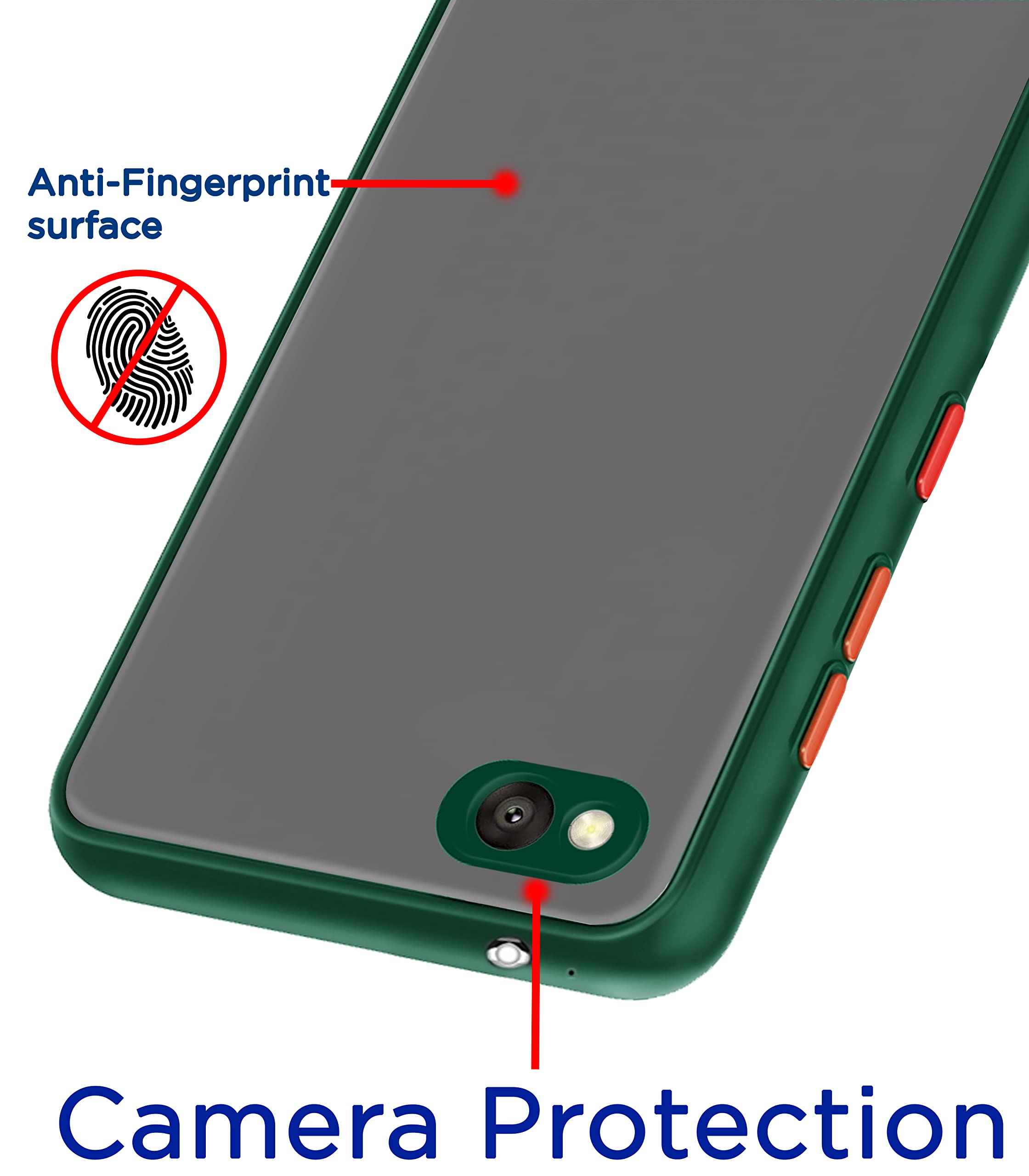 Pikkme Redmi 4A Hybrid green mobile back cover – photo 2