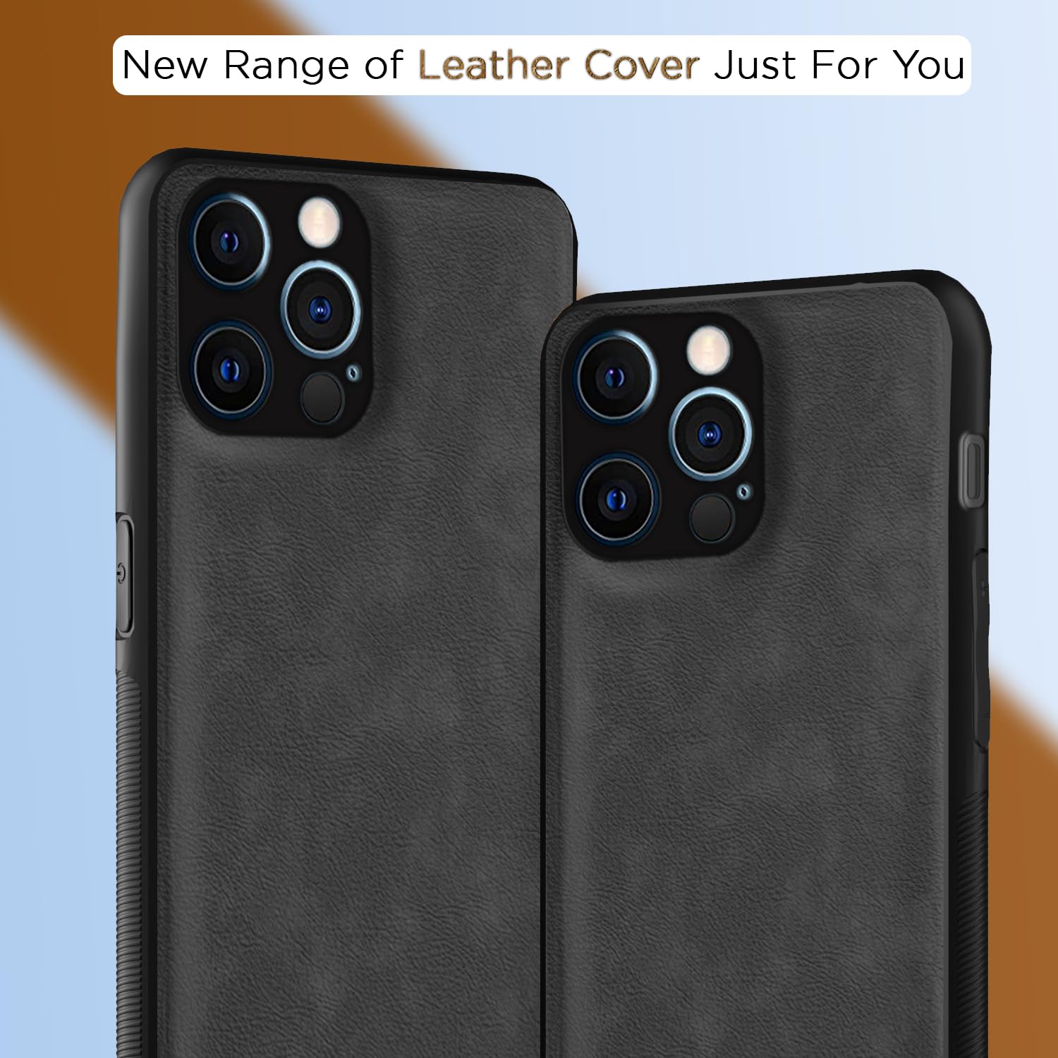 iPhone 12 Pro Leather back cover in grey by Pikkme – photo 7