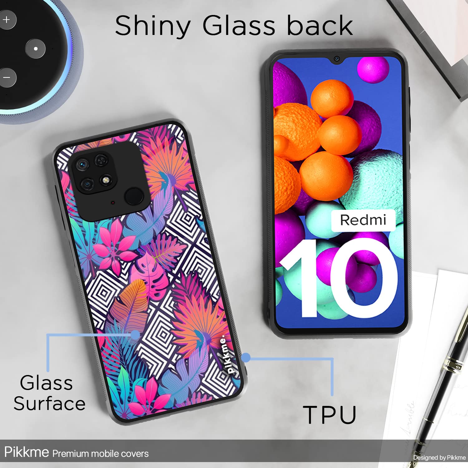 Redmi 10/10 Power Flower mobile back cover by Pikkme – photo 3