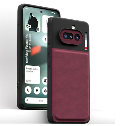Nothing Phone 4a 5G Leather mobile back cover in purple by Pikkme – photo 2
