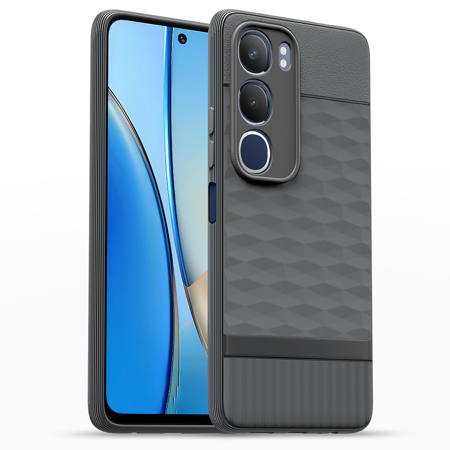  Vivo Y19s / Vivo Y29 5G  Gencase Back Cover - Grey