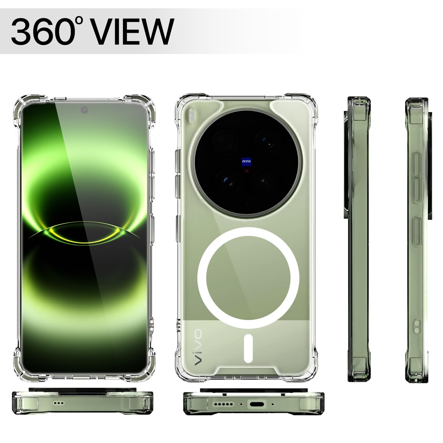 Vivo X300 Ultra 5G phone cover in transparent mag-safe by Pikkme – photo 7
